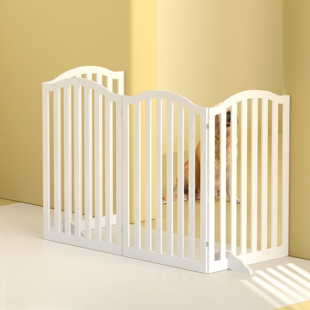 Spud Jax Petshop i.Pet Dog Playpen Enclosure 4 Panel Pet Fence Wooden Play Pen Pet Care > Dog Supplies