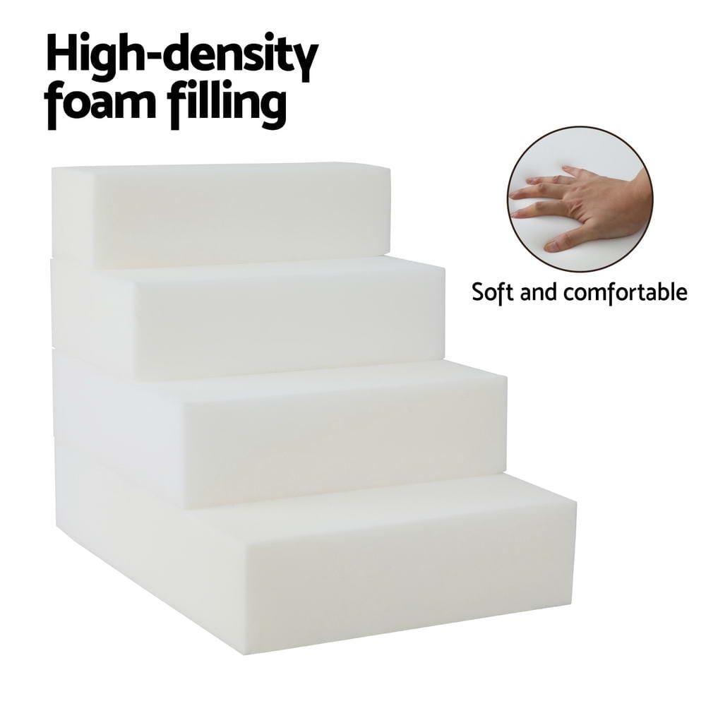 Spud Jax Petshop i.Pet Dog Ramp Foam Dog Cover Stairs Portable Cat Ladder For Sofa Bed 4 Steps i.Pet Dog Ramp Foam Dog Cover Stairs Portable Cat Ladder For Sofa Bed 4 Steps Pet Care > Dog Supplies > Dog Steps & Ramps