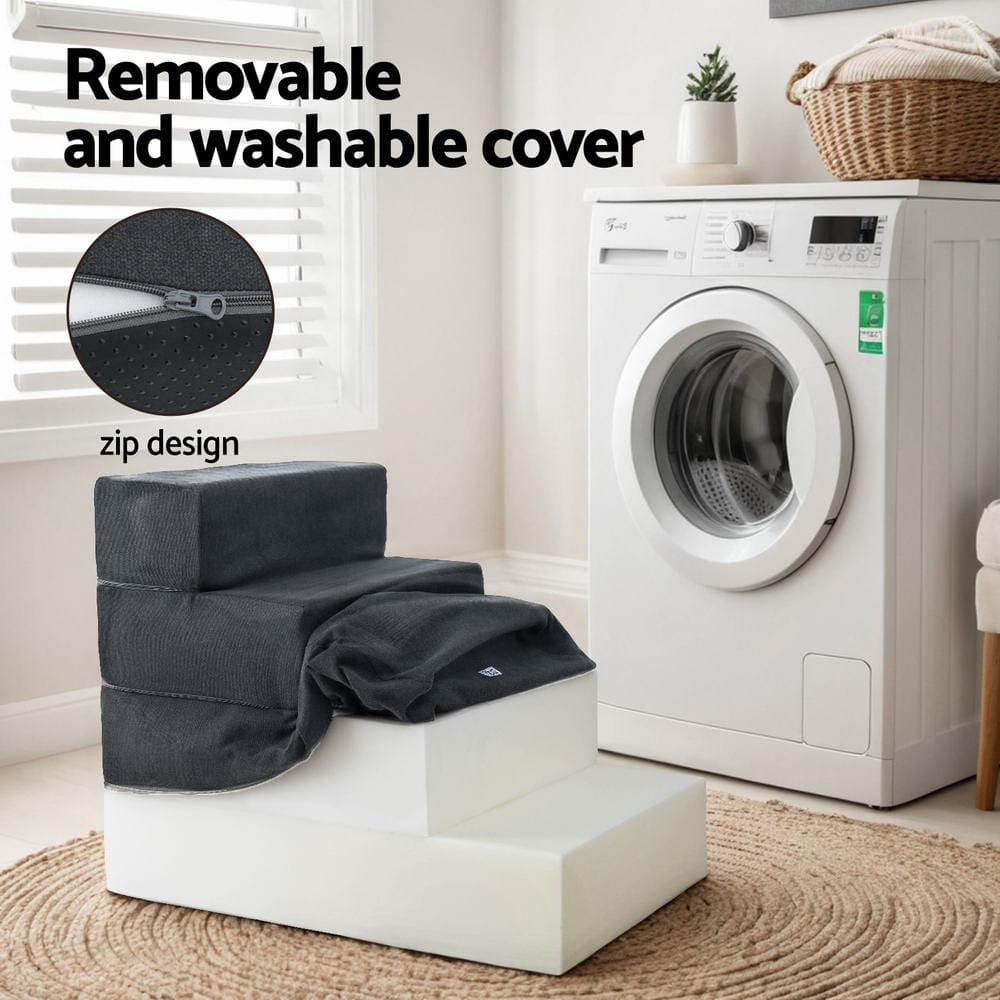 Spud Jax Petshop i.Pet Dog Ramp Foam Dog Cover Stairs Portable Cat Ladder For Sofa Bed 4 Steps i.Pet Dog Ramp Foam Dog Cover Stairs Portable Cat Ladder For Sofa Bed 4 Steps Pet Care > Dog Supplies > Dog Steps & Ramps