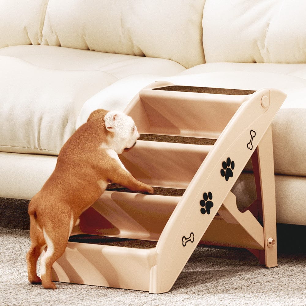 Spud Jax Petshop i.Pet Dog Ramp Steps For Bed Sofa Car Pet Stairs Ladder Portable Foldable Beige i.Pet Dog Ramp Steps For Bed Sofa Car Pet Stairs Ladder Portable Foldable Beige Pet Care > Dog Supplies > Dog Steps & Ramps