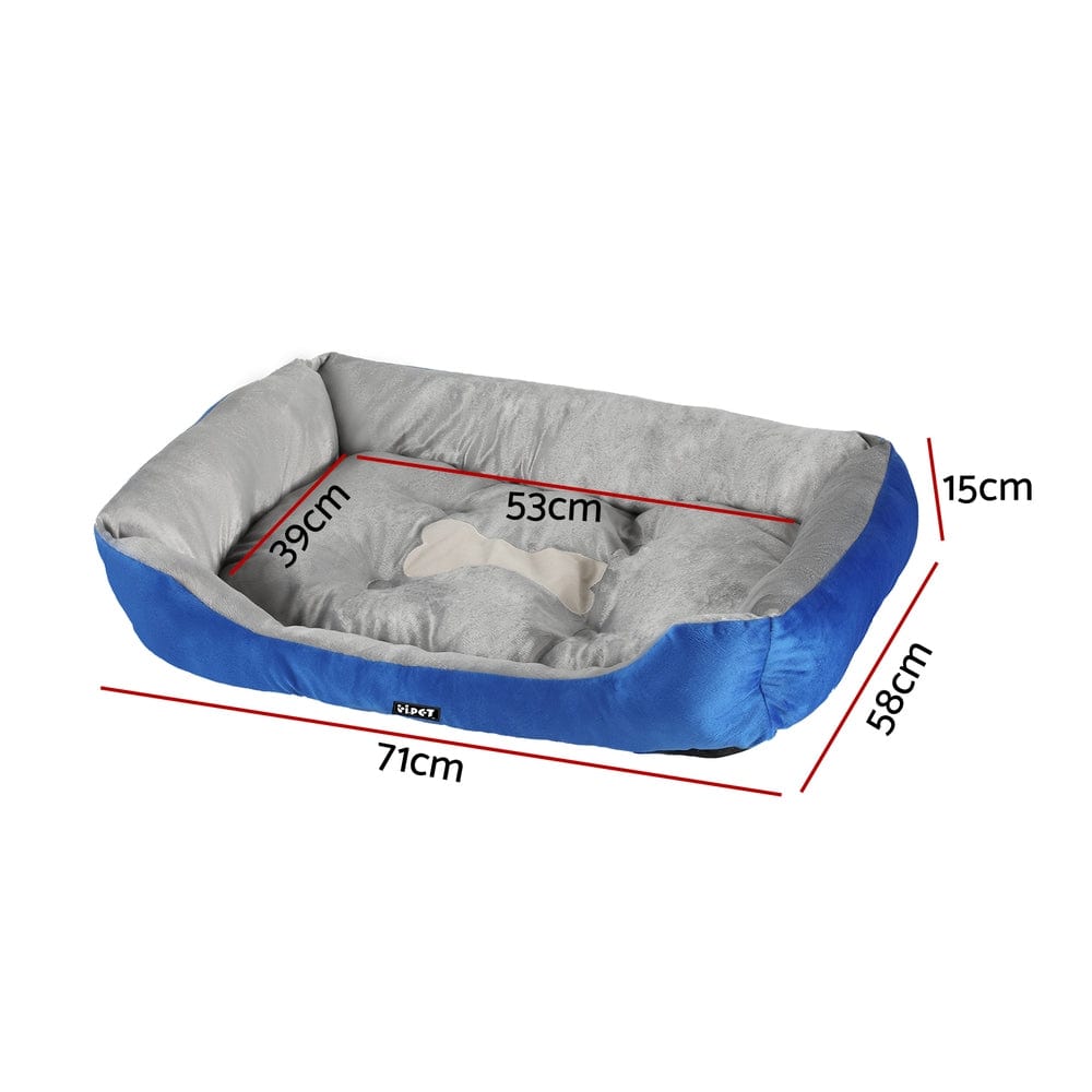 Spud Jax Petshop i.Pet Pet Bed Dog Cat Calming Soft Mat Sleeping Comfy Plush Cave Washable Blue i.Pet Pet Bed Dog Cat Calming Soft Mat Sleeping Comfy Plush Cave Washable Blue Pet Care > Dog Supplies