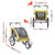 Spud Jax Petshop i.Pet Pet Bike Trailer Dog Stroller Pram Bicycle Large Travel Cycling Foldable Pet Care > Cat Supplies