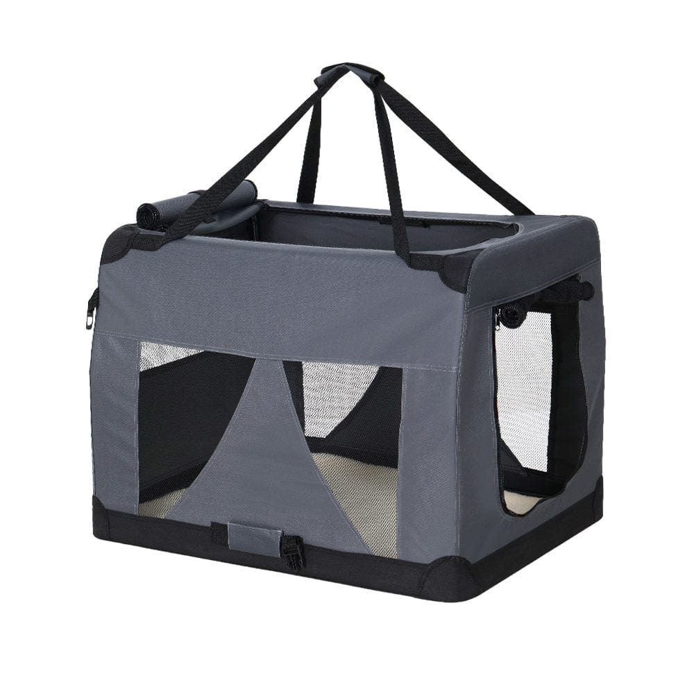 Spud Jax Petshop i.Pet Pet Carrier Soft Crate Dog Cat Travel 60x42CM Portable Foldable Car M i.Pet Pet Carrier Soft Crate Dog Cat Travel 60x42CM Portable Foldable Car M Pet Care > Cat Supplies > Cat Carriers & Crates