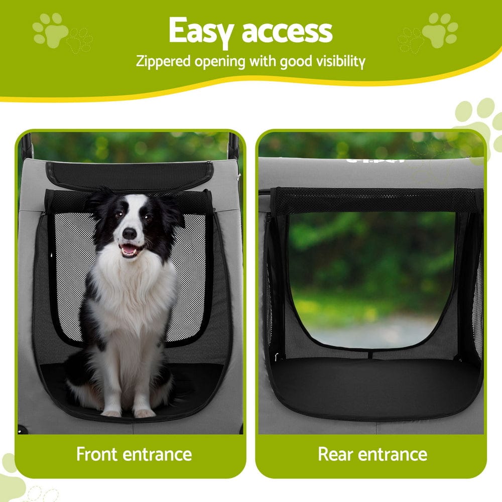 Spud Jax Petshop i.Pet Pet Dog Stroller Pram Large Carrier Cat Travel Foldable Strollers 4 Wheels i.Pet Pet Dog Stroller Pram Large Carrier Cat Travel Foldable Strollers 4 Wheels Pet Care