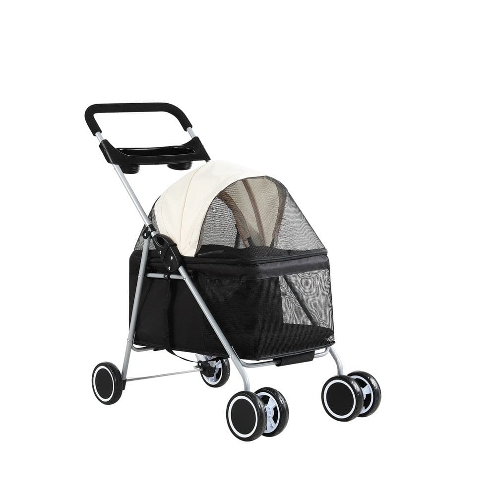 Spud Jax Petshop i.Pet Pet Stroller Pram Dog Cat Carrier Cage Large Travel Pushchair Foldable 4 Wheels i.Pet Pet Stroller Pram Dog Cat Carrier Cage Large Travel Pushchair Foldable 4 Wheels Pet Care > Cat Supplies > Cat Carriers & Crates
