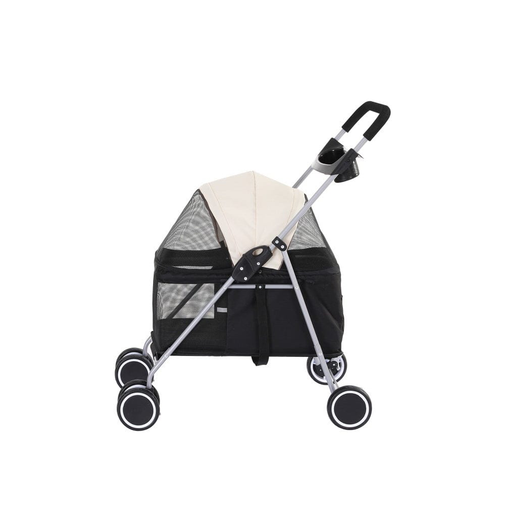 Spud Jax Petshop i.Pet Pet Stroller Pram Dog Cat Carrier Cage Large Travel Pushchair Foldable 4 Wheels i.Pet Pet Stroller Pram Dog Cat Carrier Cage Large Travel Pushchair Foldable 4 Wheels Pet Care > Cat Supplies > Cat Carriers & Crates