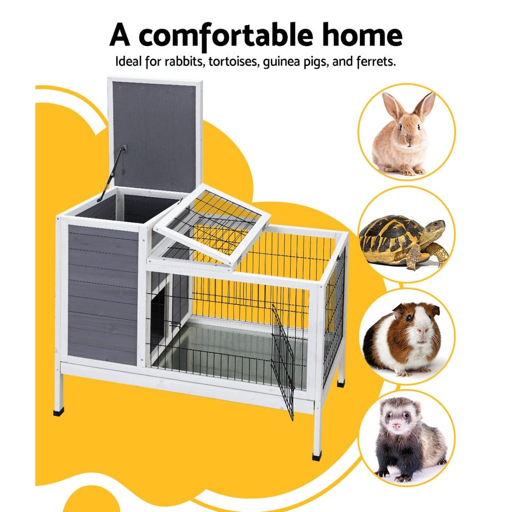 Spud Jax Petshop i.Pet Rabbit Hutch Chicken Coop 97cm x 49cm x 86cm Chicken Coop Large Run Wooden Outdoor Cage House i.Pet Rabbit Hutch Chicken Coop 97cm x 49cm x 86cm Chicken Coop Large Run Wooden Outdoor Cage House Home & Garden
