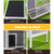 Spud Jax Petshop i.Pet Rabbit Hutch Chicken Coop 97cm x 49cm x 86cm Chicken Coop Large Run Wooden Outdoor Cage House i.Pet Rabbit Hutch Chicken Coop 97cm x 49cm x 86cm Chicken Coop Large Run Wooden Outdoor Cage House Home & Garden