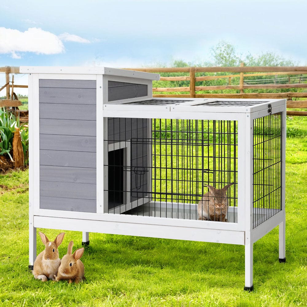 Spud Jax Petshop i.Pet Rabbit Hutch Chicken Coop 97cm x 49cm x 86cm Chicken Coop Large Run Wooden Outdoor Cage House i.Pet Rabbit Hutch Chicken Coop 97cm x 49cm x 86cm Chicken Coop Large Run Wooden Outdoor Cage House Home & Garden