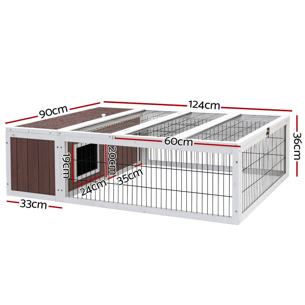 Spud Jax Petshop i.Pet Wooden Rabbit Hutch Chicken Coop Run Cage Habitat House Outdoor Large i.Pet Wooden Rabbit Hutch Chicken Coop Run Cage Habitat House Outdoor Large Home & Garden