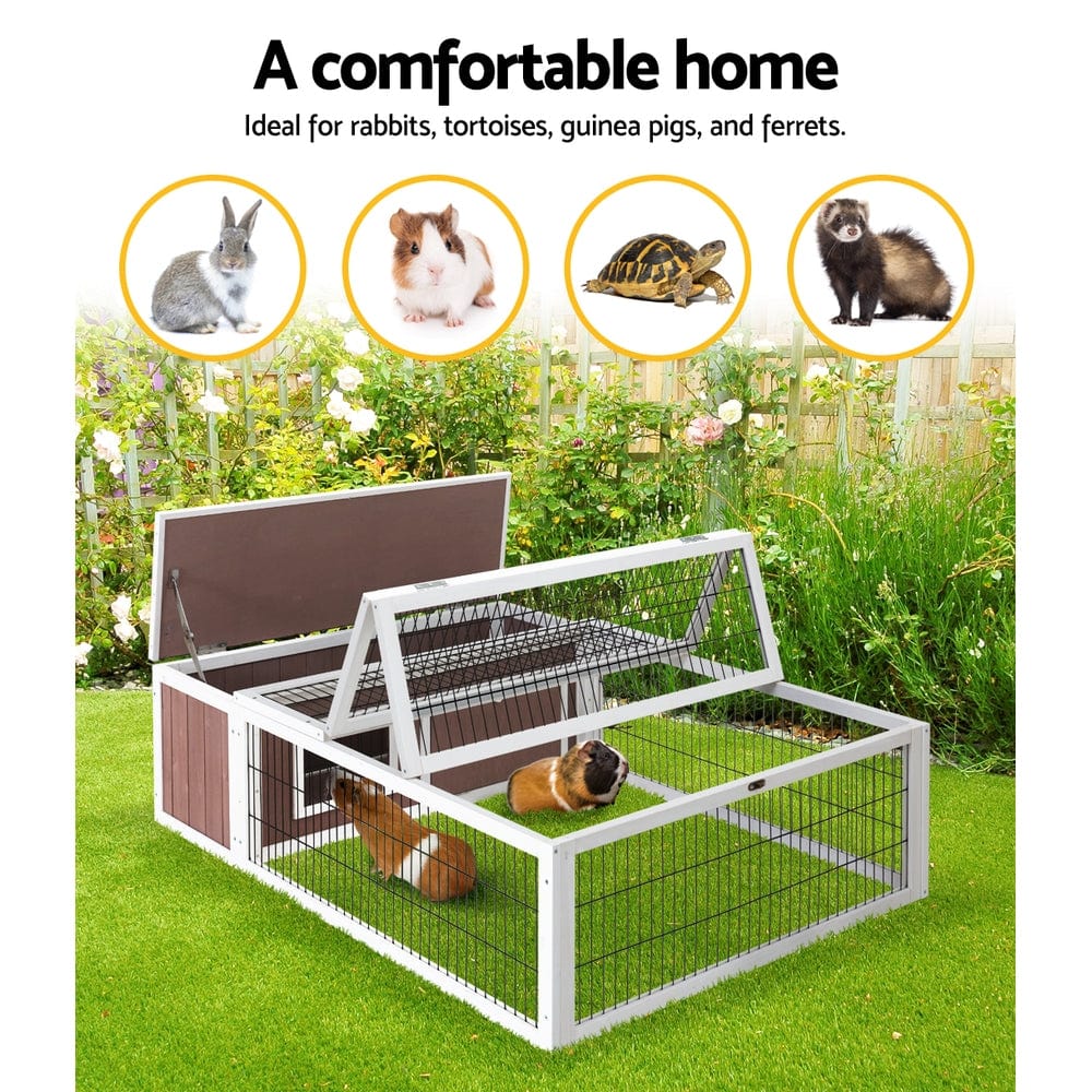 Spud Jax Petshop i.Pet Wooden Rabbit Hutch Chicken Coop Run Cage Habitat House Outdoor Large i.Pet Wooden Rabbit Hutch Chicken Coop Run Cage Habitat House Outdoor Large Home & Garden