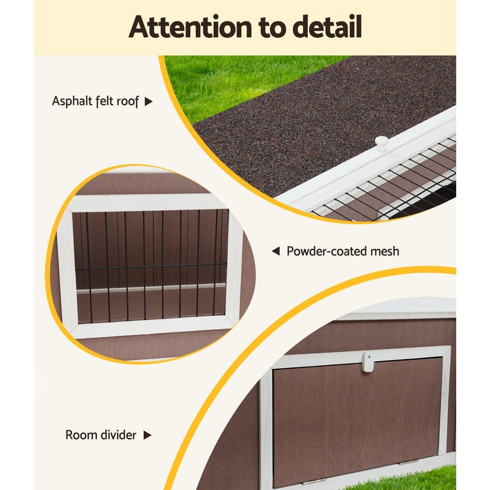 Spud Jax Petshop i.Pet Wooden Rabbit Hutch Chicken Coop Run Cage Habitat House Outdoor Large i.Pet Wooden Rabbit Hutch Chicken Coop Run Cage Habitat House Outdoor Large Home & Garden