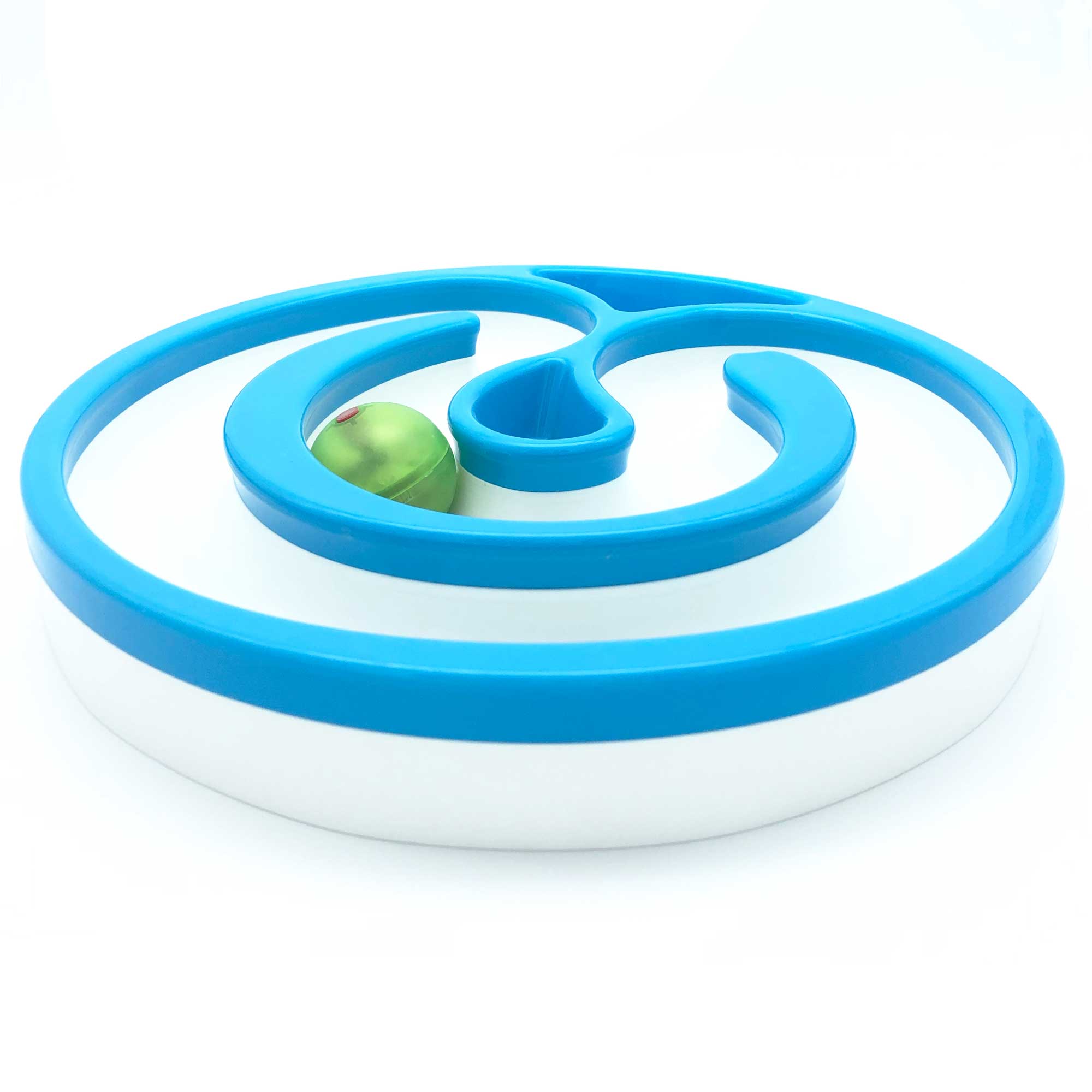 Spud Jax Petshop Interactive Cat Track Circle with LED  Sound Light Rolling Ball - Chase Play Toy Interactive Cat Track Circle with LED  Sound Light Rolling Ball - Chase Play Toy Pet Care > Toys > Cat Toys