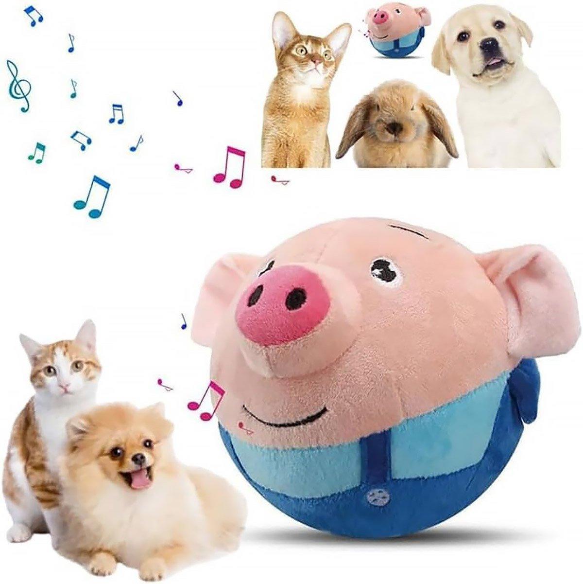 Spud Jax Petshop Interactive Jumping Pig Toy for Pets Dogs Cats Fun Animal Bouncing Play Toy - Red Interactive Jumping Pig Toy for Pets Dogs Cats Fun Animal Bouncing Play Toy - Red Pet Care > Dog Supplies > Dog Apparel