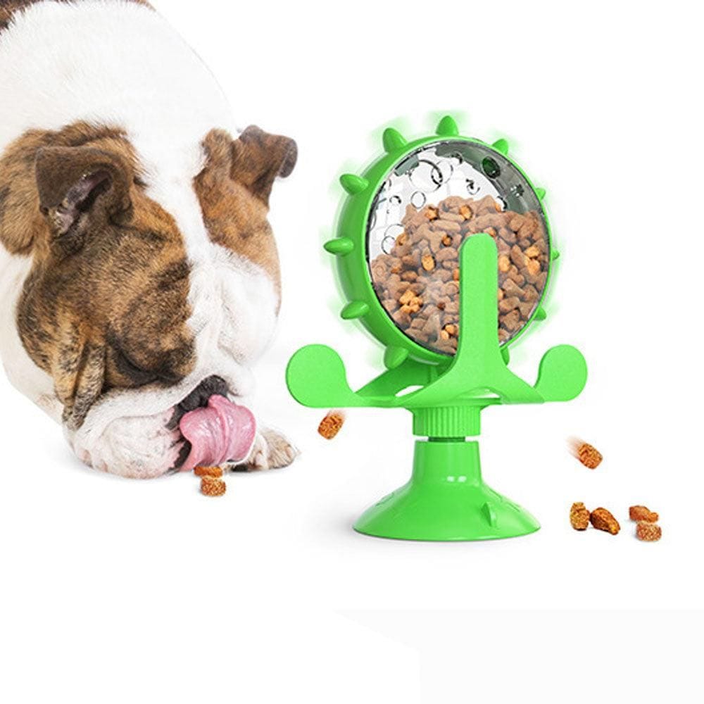 Spud Jax Petshop Interactive Pet Treats Dispenser Toy 360 Degrees Rotating Windmill Toy Slow Dog Cat Feeder Green Interactive Pet Treats Dispenser Toy 360 Degrees Rotating Windmill Toy Slow Dog Cat Feeder Green Pet Care > Dog Supplies > Dog Bowls, Feeders & Waterers