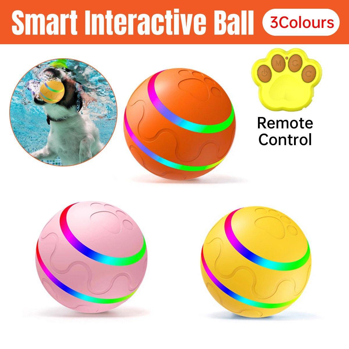 Spud Jax Petshop Interactive Smart Cat Dog Automatic Rolling Ball Self-Moving Kitten Pet Toys - Yellow Interactive Smart Cat Dog Automatic Rolling Ball Self-Moving Kitten Pet Toys - Yellow Pet Care > Dog Supplies > Dog Apparel