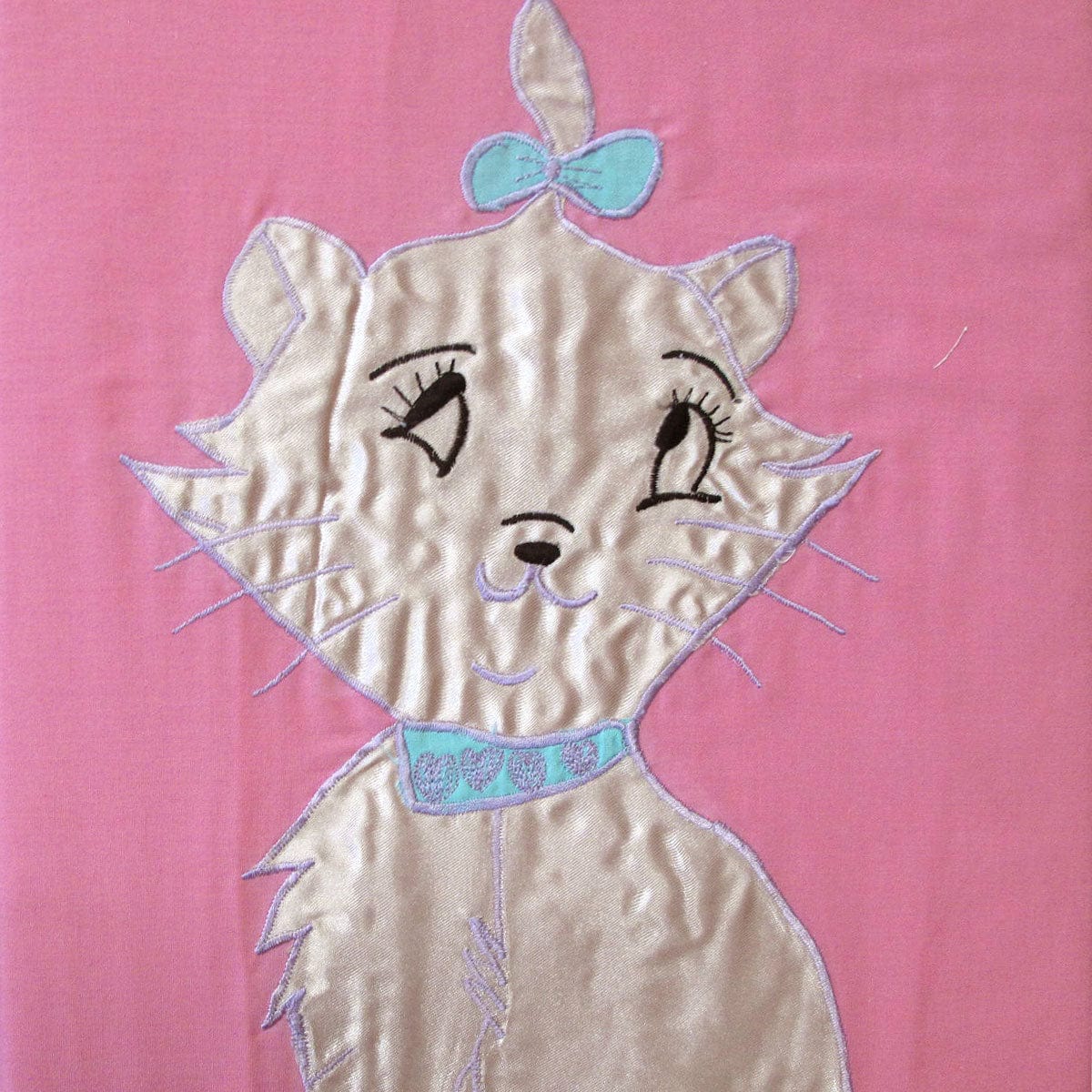 Spud Jax Petshop Kitty Cat Embroidered Quilt Cover Set Single Home & Garden > Bedding > Duvet Covers
