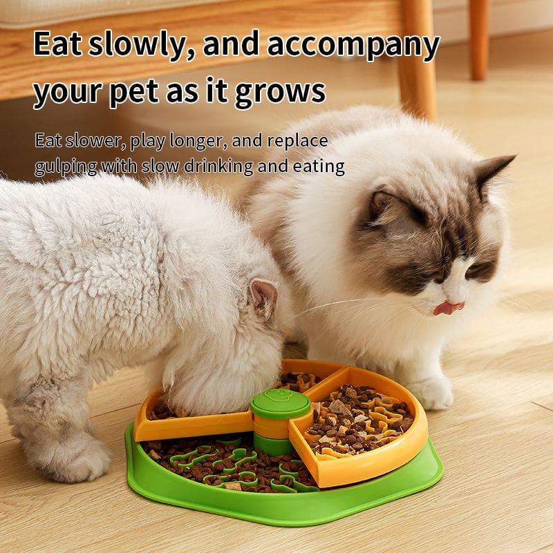 Spud Jax Petshop Large 360° Rotating Double-Layer Slow Feeder Bowl, 27 cm, Puzzle Feeder for Cats and Dogs Large 360° Rotating Double-Layer Slow Feeder Bowl, 27 cm, Puzzle Feeder for Cats and Dogs Pet Care > Dog Supplies > Dog Bowls, Feeders & Waterers