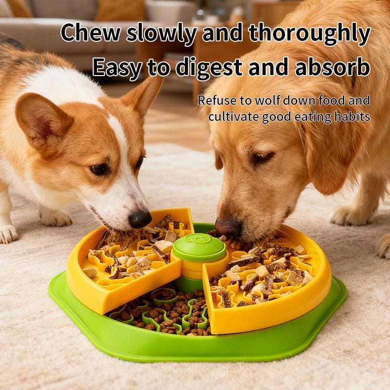 Spud Jax Petshop Large 360° Rotating Double-Layer Slow Feeder Bowl, 27 cm, Puzzle Feeder for Cats and Dogs Large 360° Rotating Double-Layer Slow Feeder Bowl, 27 cm, Puzzle Feeder for Cats and Dogs Pet Care > Dog Supplies > Dog Bowls, Feeders & Waterers