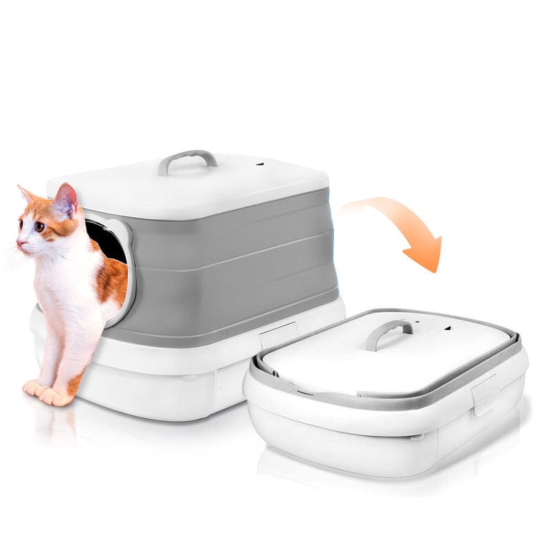 Spud Jax Petshop Large Foldable Cat Litter Box Plastic Toilet Easy Cleaning Pet Care > Cat Supplies