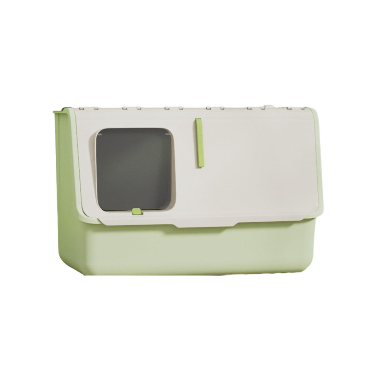 Spud Jax Petshop Large Fully Enclosed Cat Litter Box with Lid Odor Control Litter Pan for Cats - Green Large Fully Enclosed Cat Litter Box with Lid Odor Control Litter Pan for Cats - Green Pet Care > Cat Supplies > Cat Litter