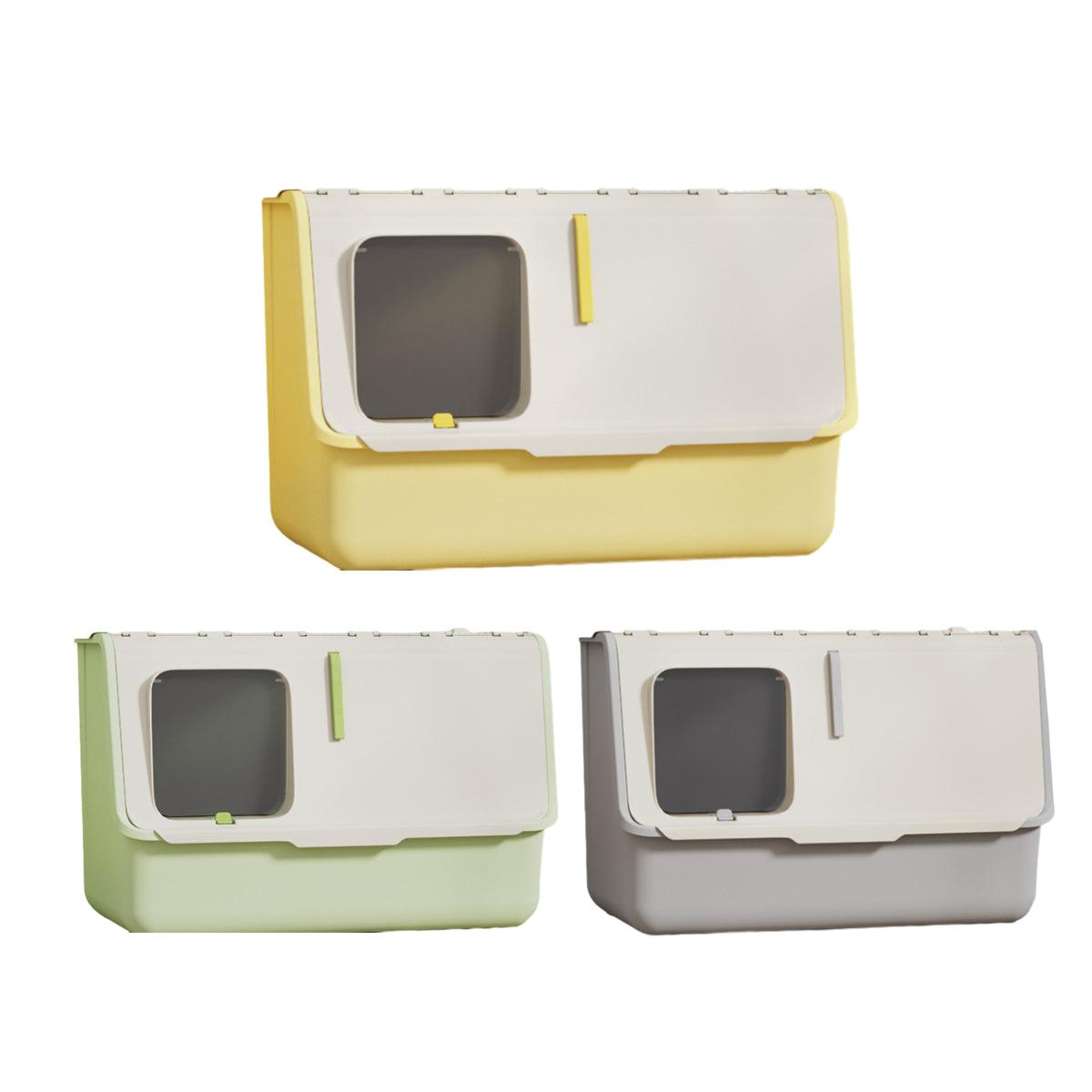 Spud Jax Petshop Large Fully Enclosed Cat Litter Box with Lid Odor Control Litter Pan for Cats - Green Large Fully Enclosed Cat Litter Box with Lid Odor Control Litter Pan for Cats - Green Pet Care > Cat Supplies > Cat Litter
