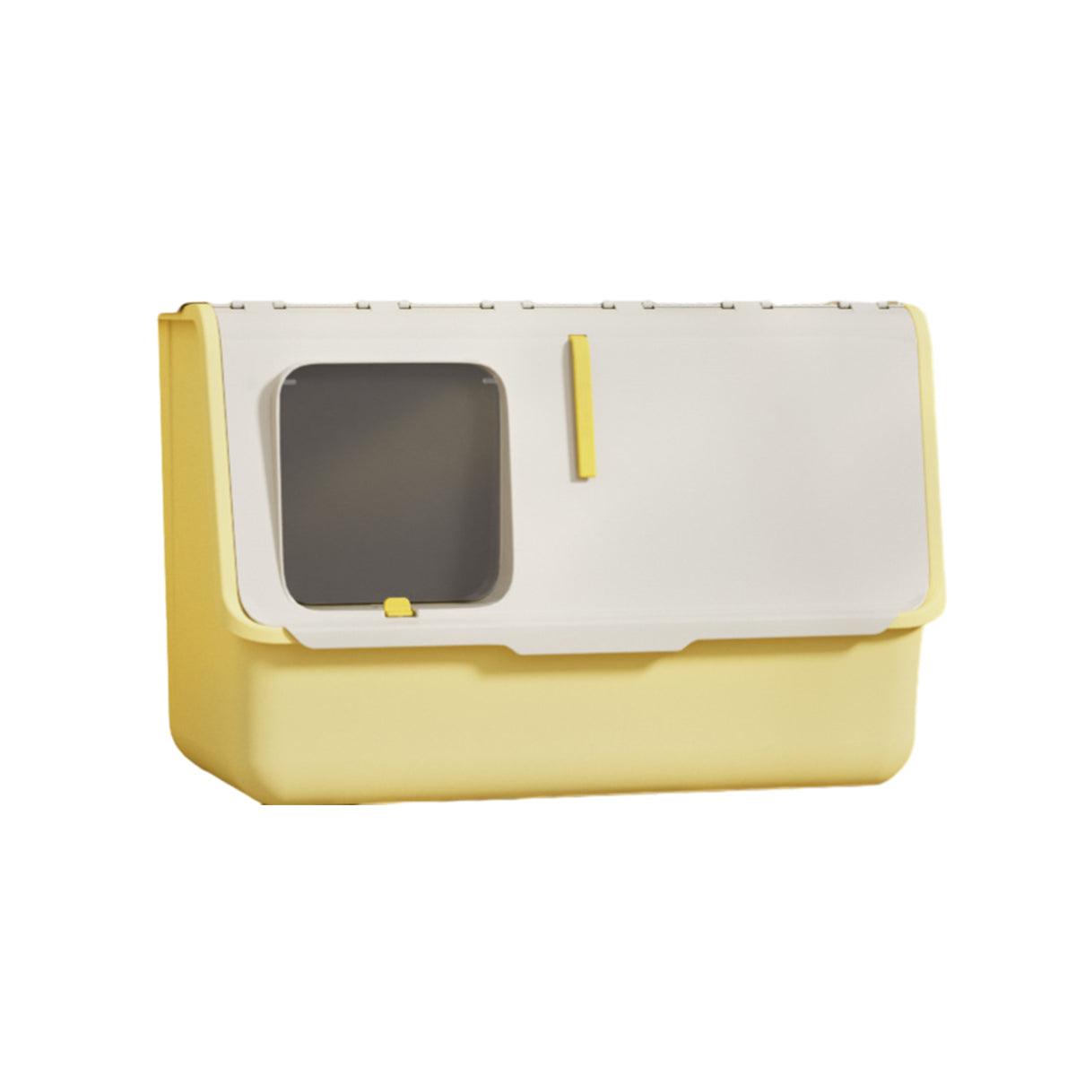 Spud Jax Petshop Large Fully Enclosed Cat Litter Box with Lid Odor Control Litter Pan for Cats - Yellow Large Fully Enclosed Cat Litter Box with Lid Odor Control Litter Pan for Cats - Yellow Pet Care > Cat Supplies > Cat Litter