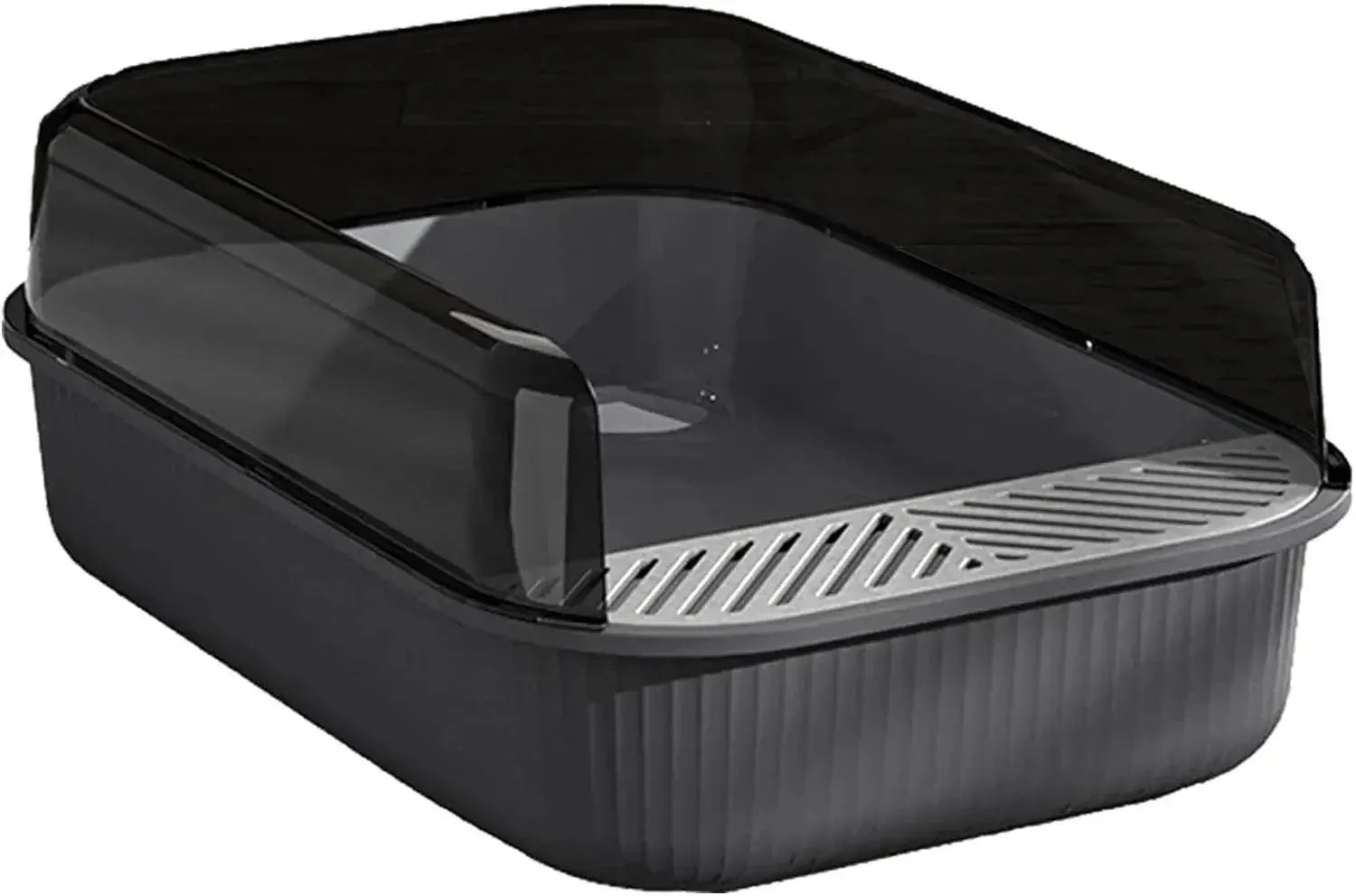 Spud Jax Petshop Litter Tray Box with Splash Guard and Wide Opening for Cats Open Top Design - Grey Litter Tray Box with Splash Guard and Wide Opening for Cats Open Top Design - Grey Pet Care > Cat Supplies > Cat Litter