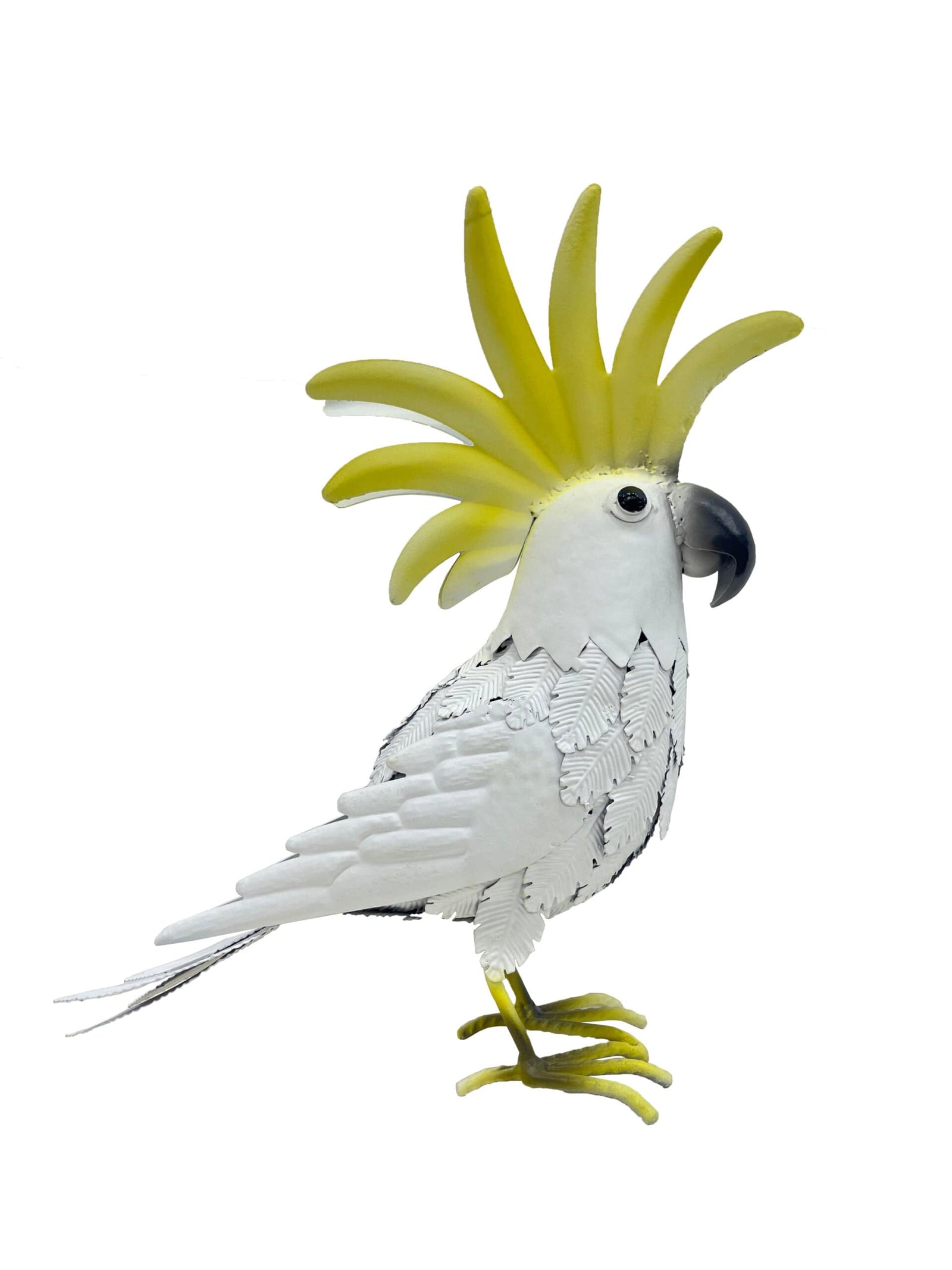 Spud Jax Petshop Metal Cockatoo Ornament 34cm Metal Cockatoo Ornament 34cm Pet Care > Bird > Bird Cages & Stands
