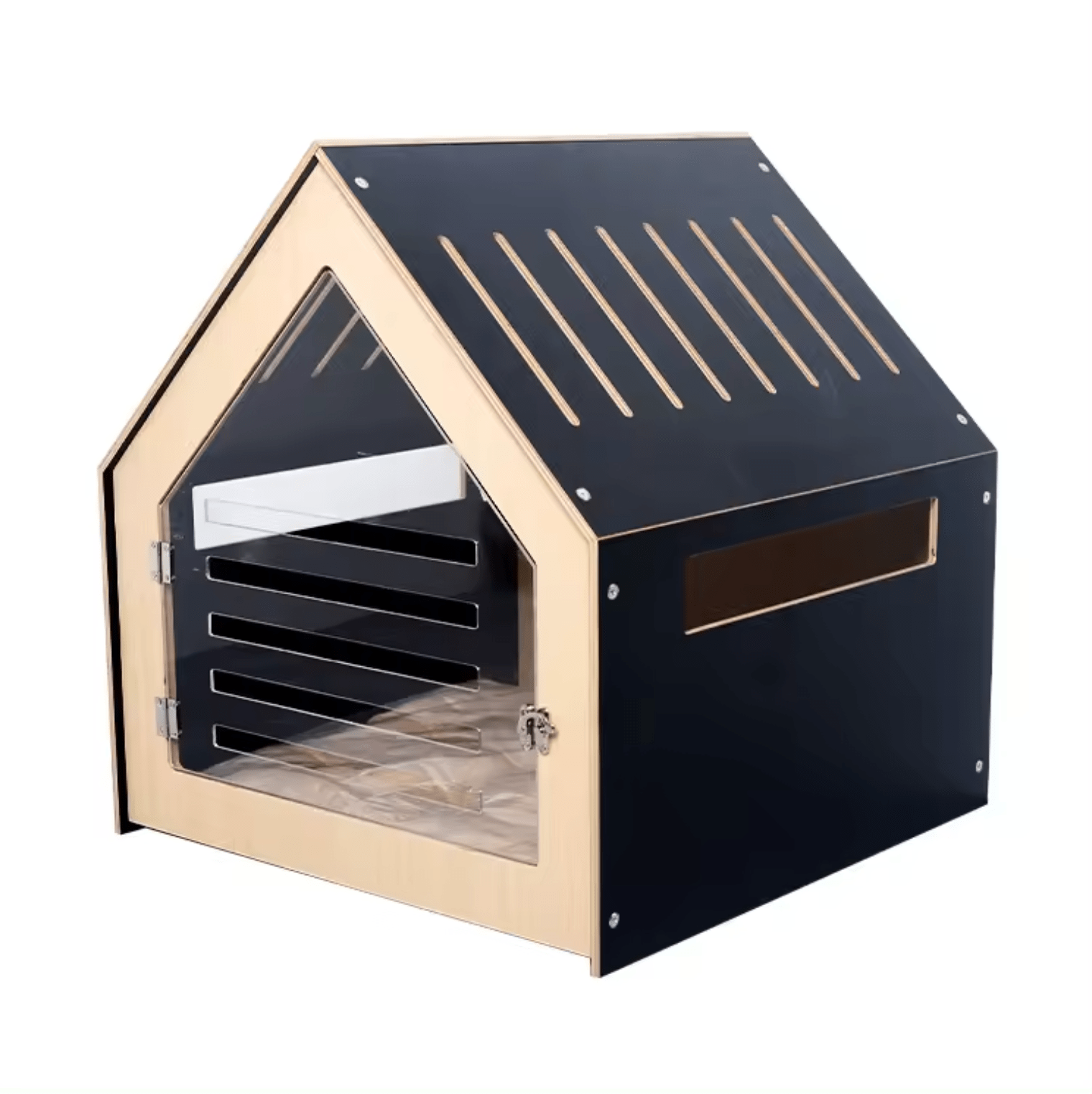 Spud Jax Petshop Modern Pet House Dog Crate (Black) Modern Pet House Dog Crate (Black) Pet Care > Dog Supplies > Dog Kennels