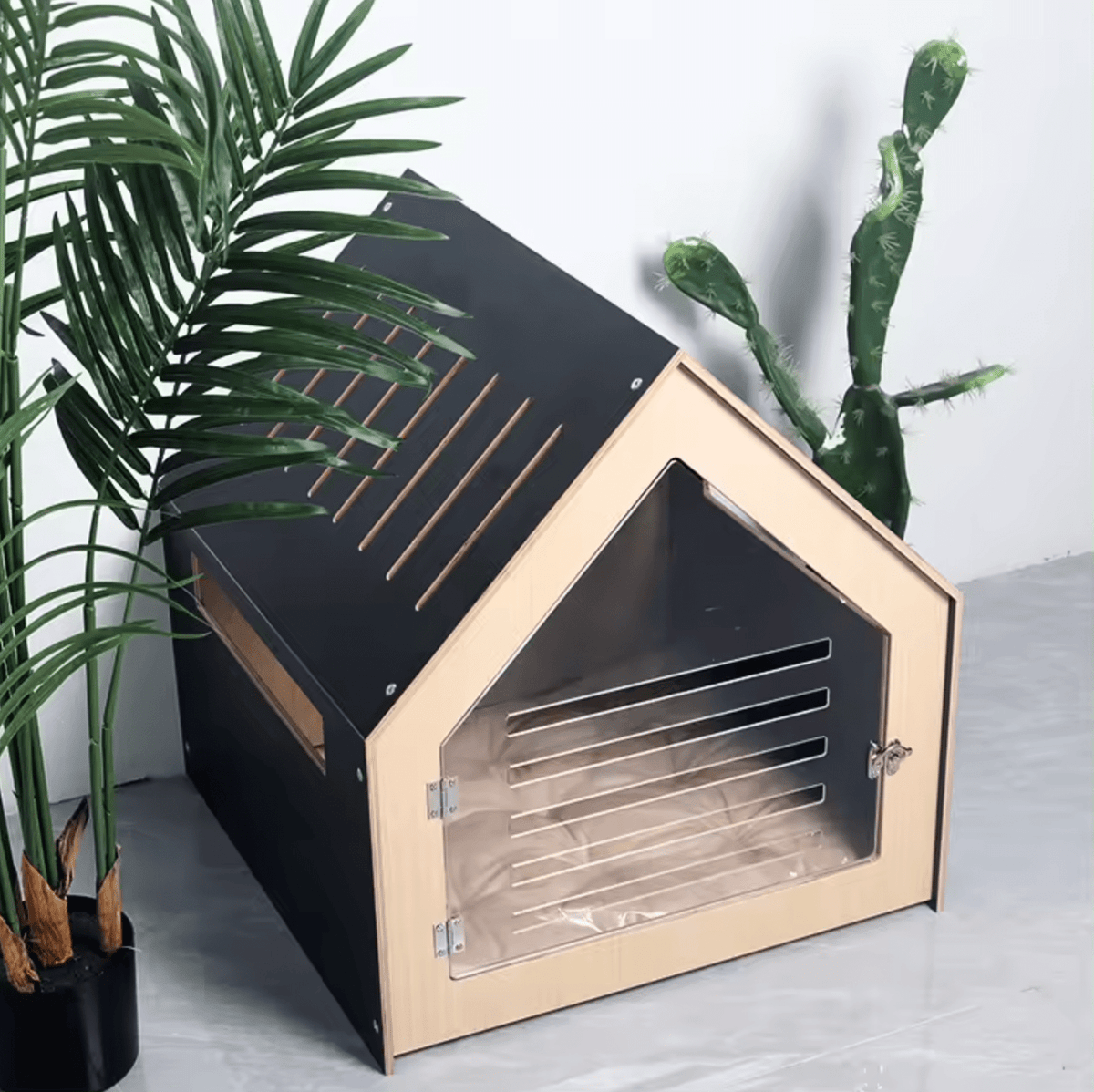 Spud Jax Petshop Modern Pet House Dog Crate (Black) Modern Pet House Dog Crate (Black) Pet Care > Dog Supplies > Dog Kennels