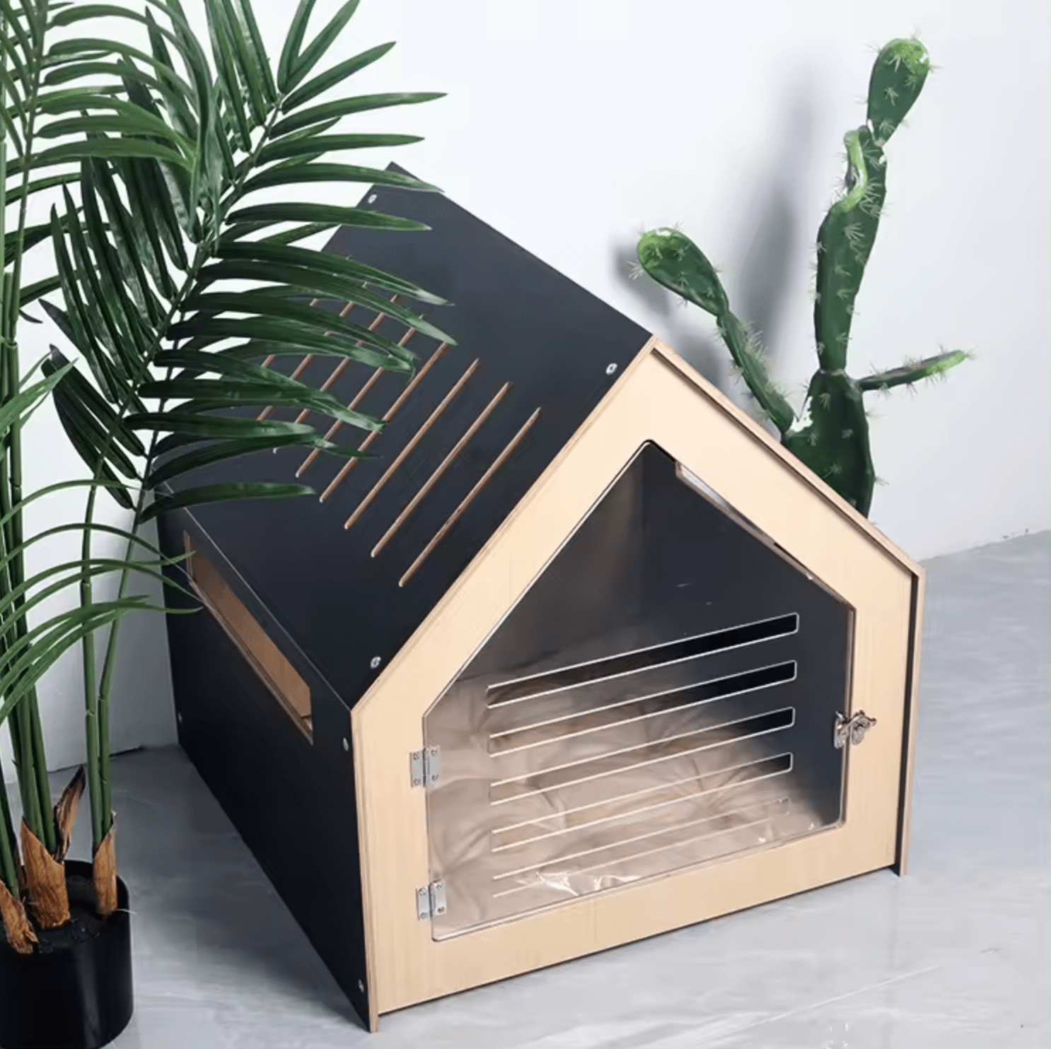 Spud Jax Petshop Modern Pet House Dog Crate (Black) Modern Pet House Dog Crate (Black) Pet Care > Dog Supplies > Dog Kennels