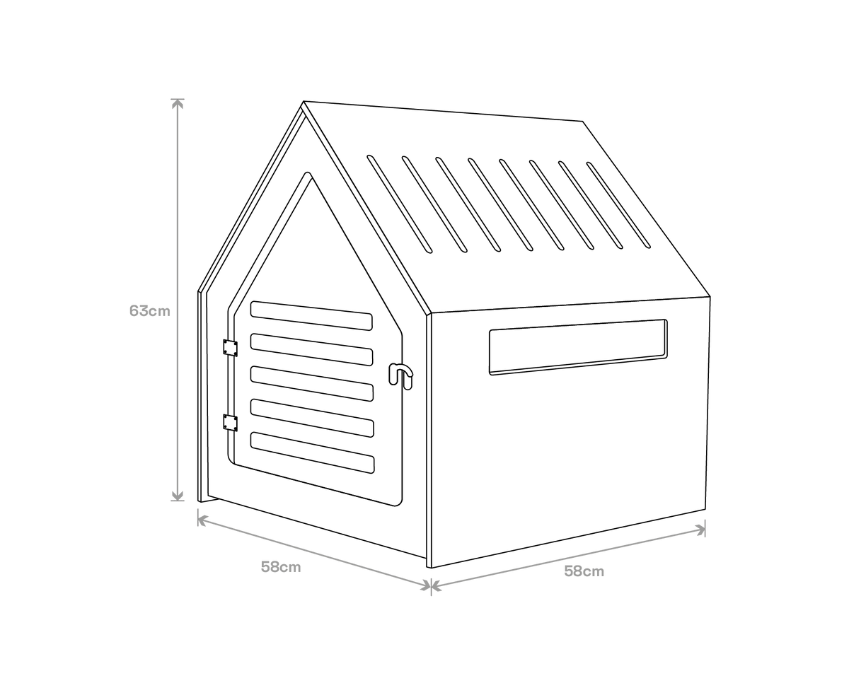 Spud Jax Petshop Modern Pet House Dog Crate (White) Modern Pet House Dog Crate (White) Pet Care > Dog Supplies > Dog Kennels