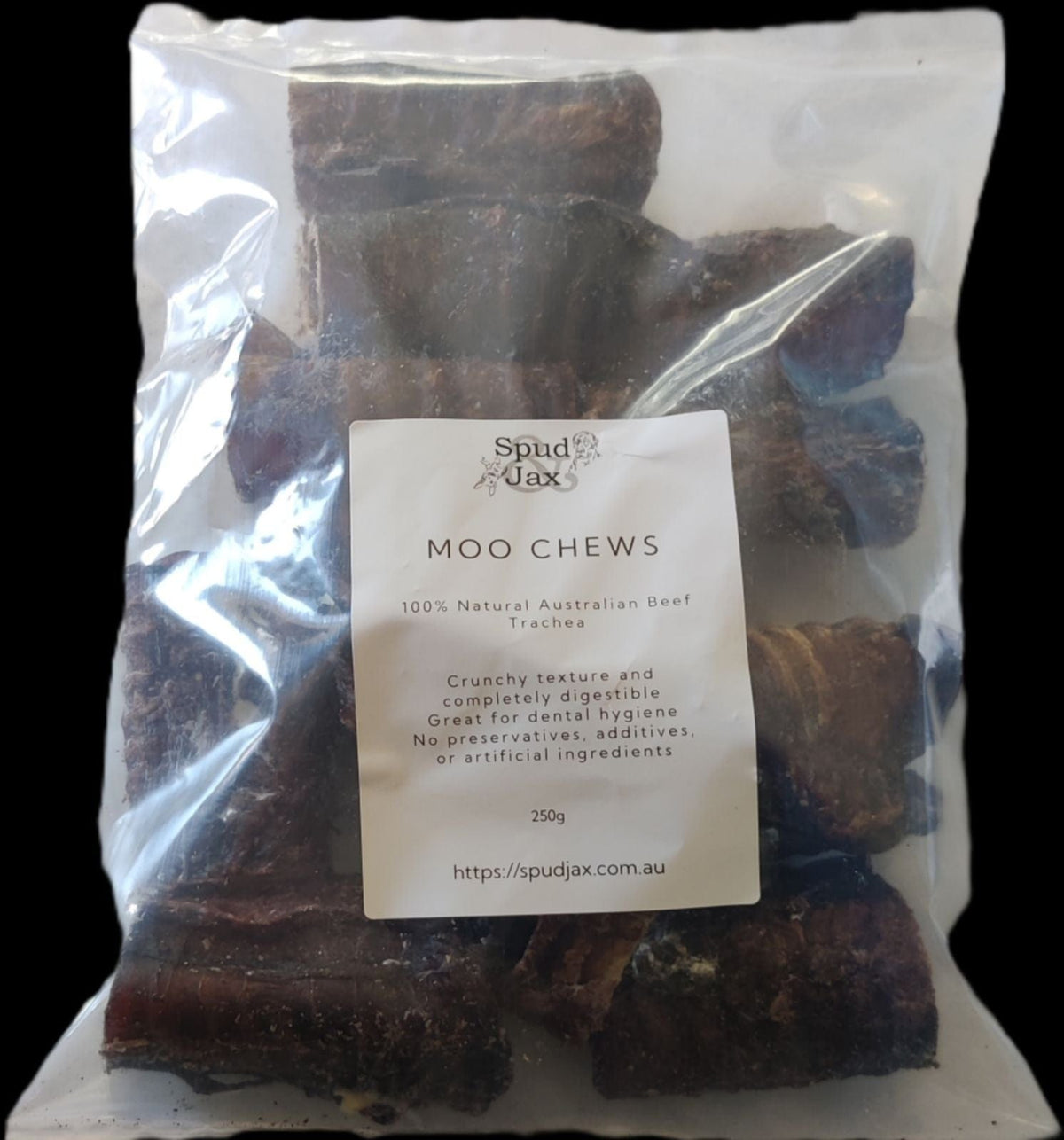 Spud Jax Petshop Moo Chews - Beef Trachea dog treats