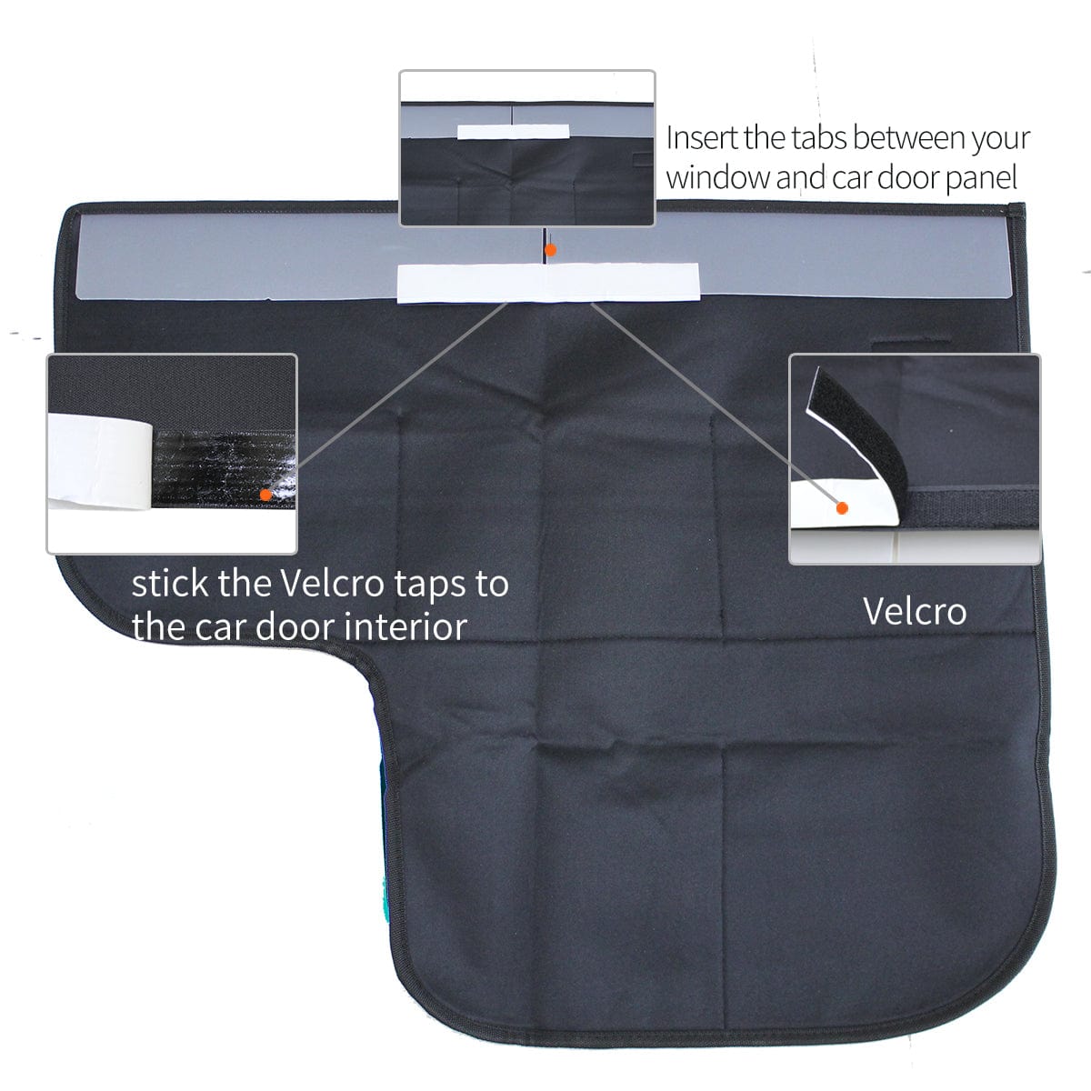 Spud Jax Petshop Ondoing Car Door Protector Scratch Guard Front Rear Doors Kick Covers Dog Pet Cat Kids Pet Care > Dog Supplies