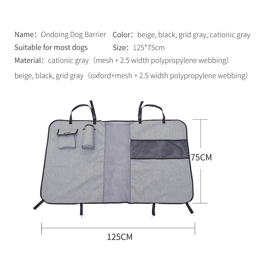 Spud Jax Petshop Ondoing Pet Dog Barrier Car Back Seat Fence Isolation Divider Net Safety Mesh Guard Kids-black Ondoing Pet Dog Barrier Car Back Seat Fence Isolation Divider Net Safety Mesh Guard Kids-black Pet Care > Dog Supplies