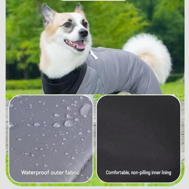 Spud Jax Petshop Orange L size Winter Dog Jumpsuit Coat – Waterproof Four-Leg Pet Jacket with Reflective Harness Clip, Windproof Warm Padded Puppy Snowsuit, Adjustable Polyester Dog Clothing for Small to Medium Dogs Orange L size Winter Dog Jumpsuit Coat – Waterproof Four-Leg Pet Jacket with Reflective Harness Clip, Windproof Warm Padded Puppy Snowsuit, Adjustable Polyester Dog Clothing for Small to Medium Dogs Pet Care > Dog Supplies > Dog Apparel