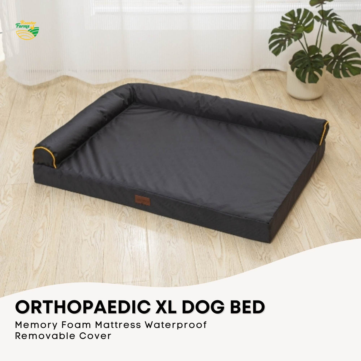 Spud Jax Petshop Orthopaedic Dog Bed XL Grey - Memory Foam Mattress Waterproof Removable Cover Orthopaedic Dog Bed XL Grey - Memory Foam Mattress Waterproof Removable Cover Pet Care > Dog Supplies > Dog Beds