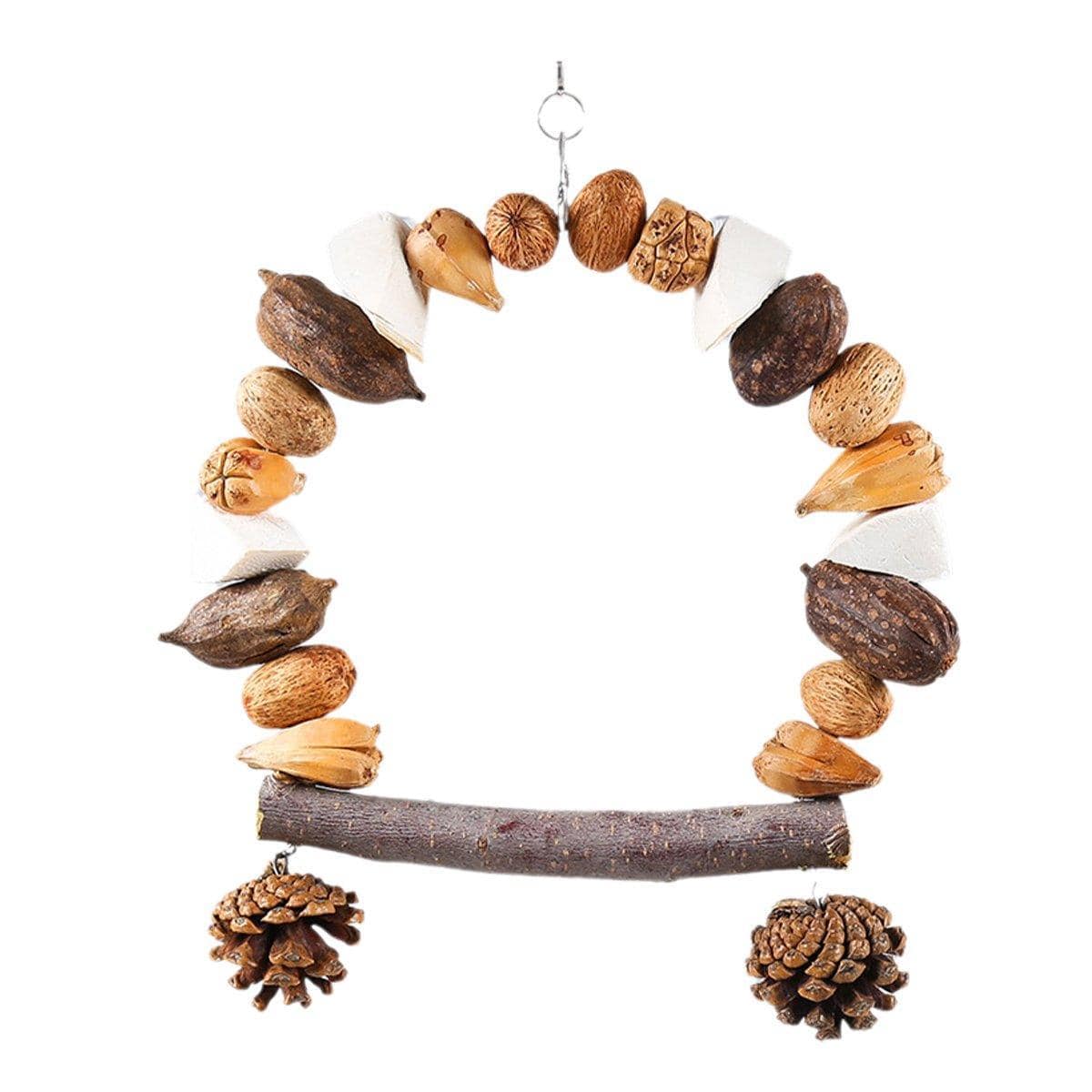 Spud Jax Petshop Parrot Chew Toy For Training Climbing Grinding Teeth Relief Durable Bird Toy - Pine Cones Parrot Chew Toy For Training Climbing Grinding Teeth Relief Durable Bird Toy - Pine Cones Pet Care > Bird > Bird Cage Accessories