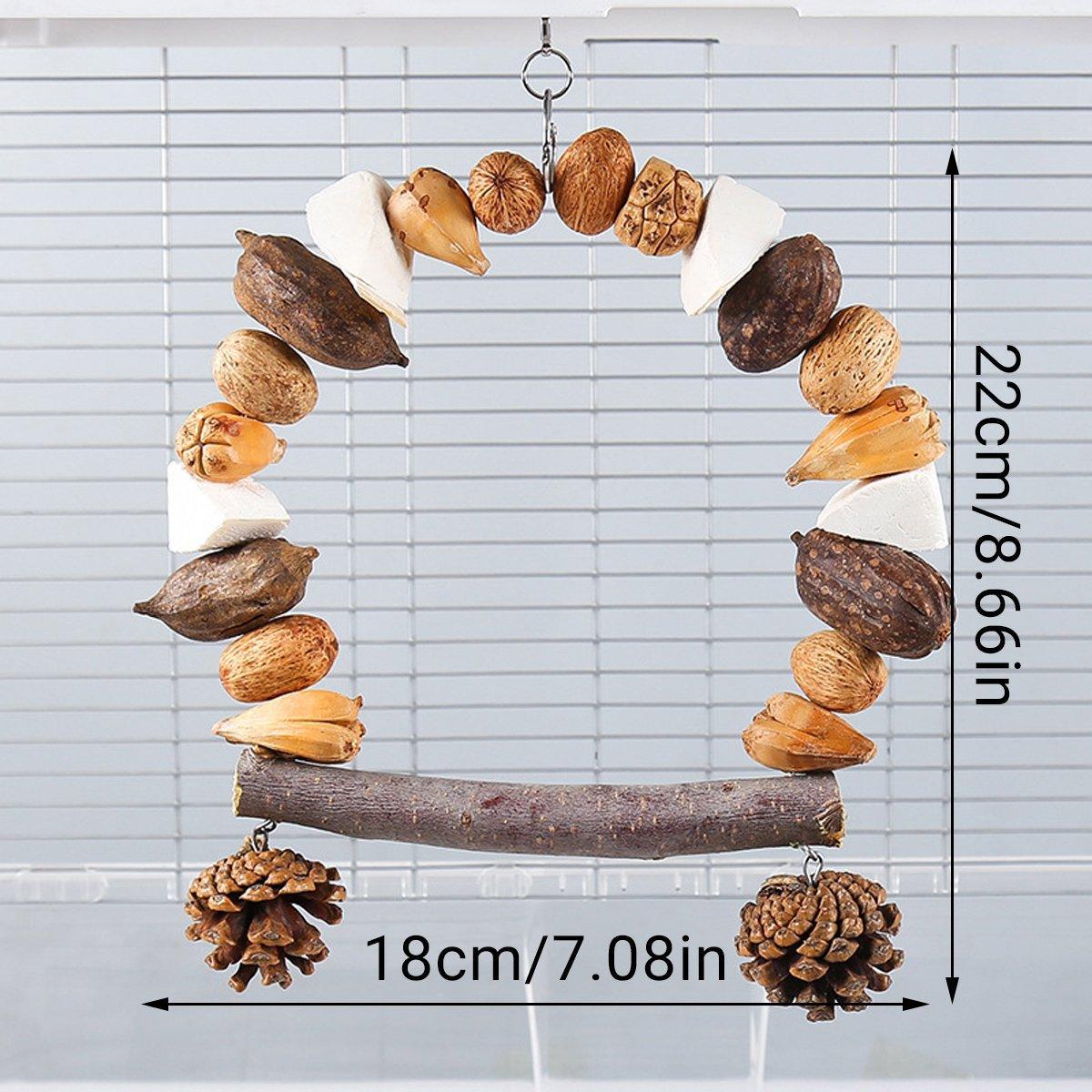Spud Jax Petshop Parrot Chew Toy For Training Climbing Grinding Teeth Relief Durable Bird Toy - Pine Cones Parrot Chew Toy For Training Climbing Grinding Teeth Relief Durable Bird Toy - Pine Cones Pet Care > Bird > Bird Cage Accessories