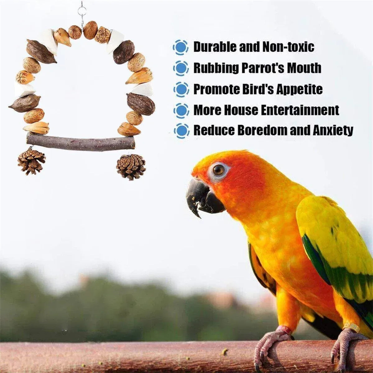 Spud Jax Petshop Parrot Chew Toy- Pineapple Fruit Parrot Chew Toy- Pineapple Fruit Pet Care > Bird > Bird Cage Accessories