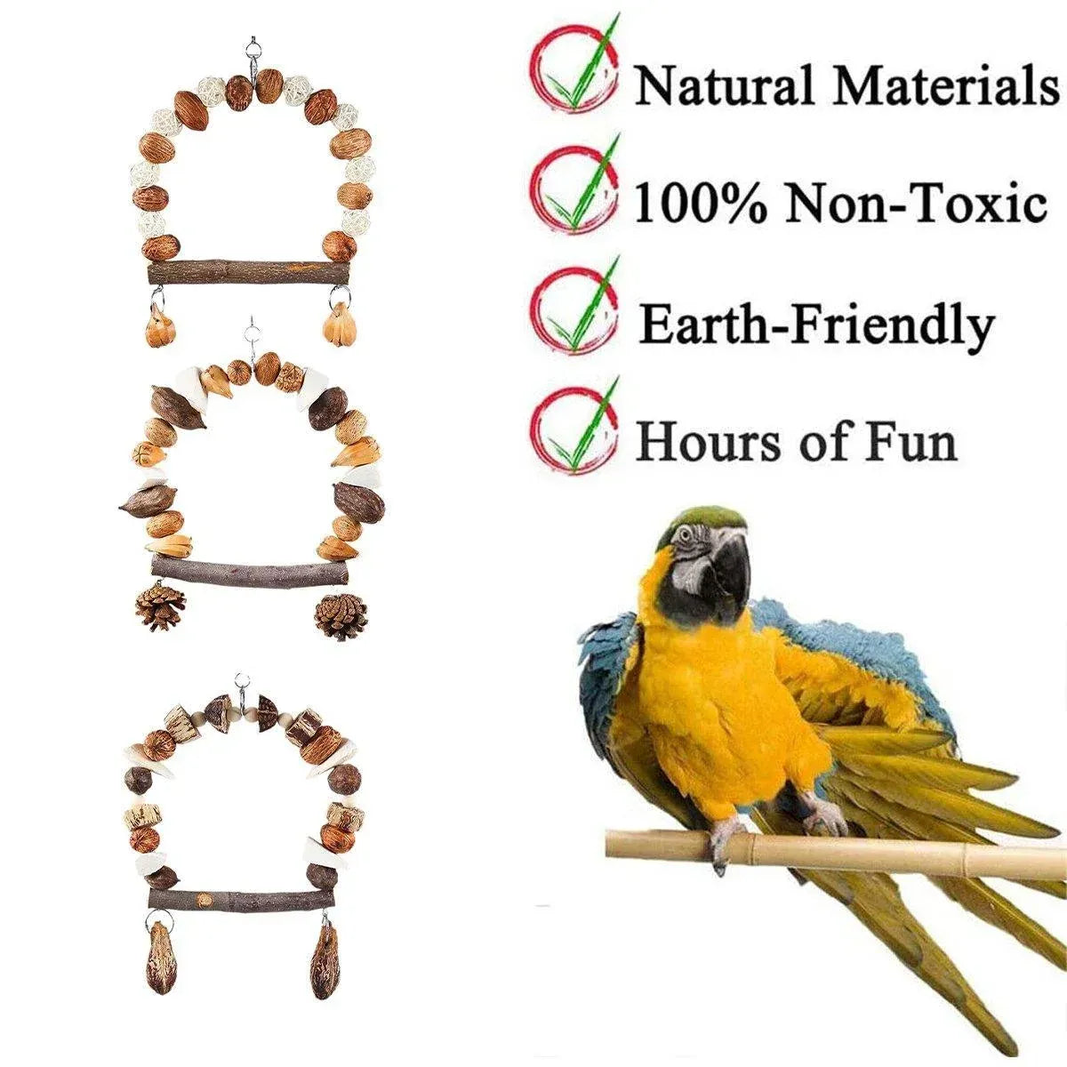 Spud Jax Petshop Parrot swing - Pine Cones Parrot swing - Pine Cones Pet Care > Bird > Bird Cage Accessories