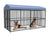 Spud Jax Petshop Pawhub Heavy Duty Dog Cage Black Metal Kennel Indoor Outdoor 3M Pawhub Heavy Duty Dog Cage Black Metal Kennel Indoor Outdoor 3M Pet Care > Dog Supplies > Dog Kennels