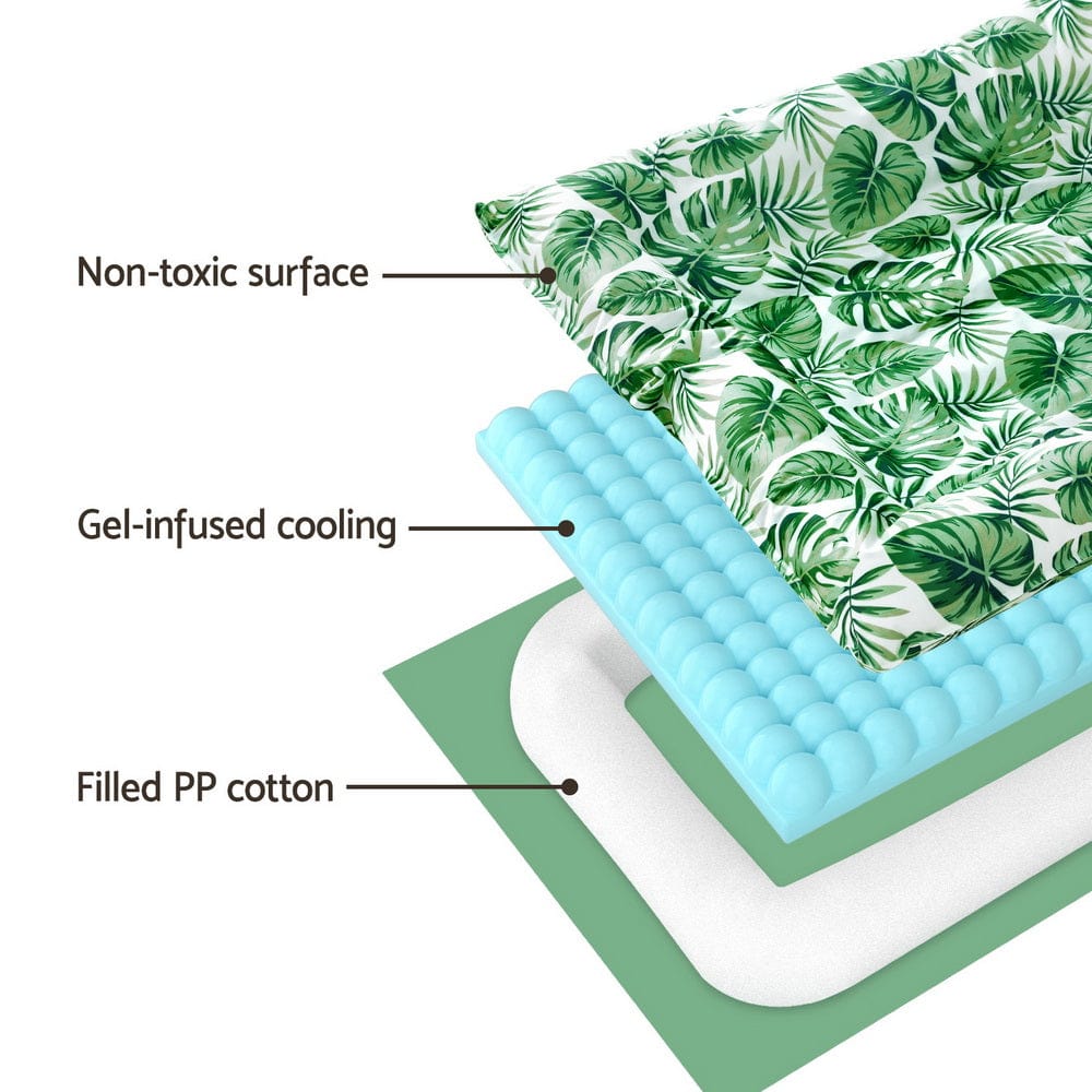Spud Jax Petshop i.Pet Pet Cooling Mat Gel Dog Cat Self-cool Puppy Pad Large Bed Summer Green Pet Care > Dog Supplies > Dog Beds