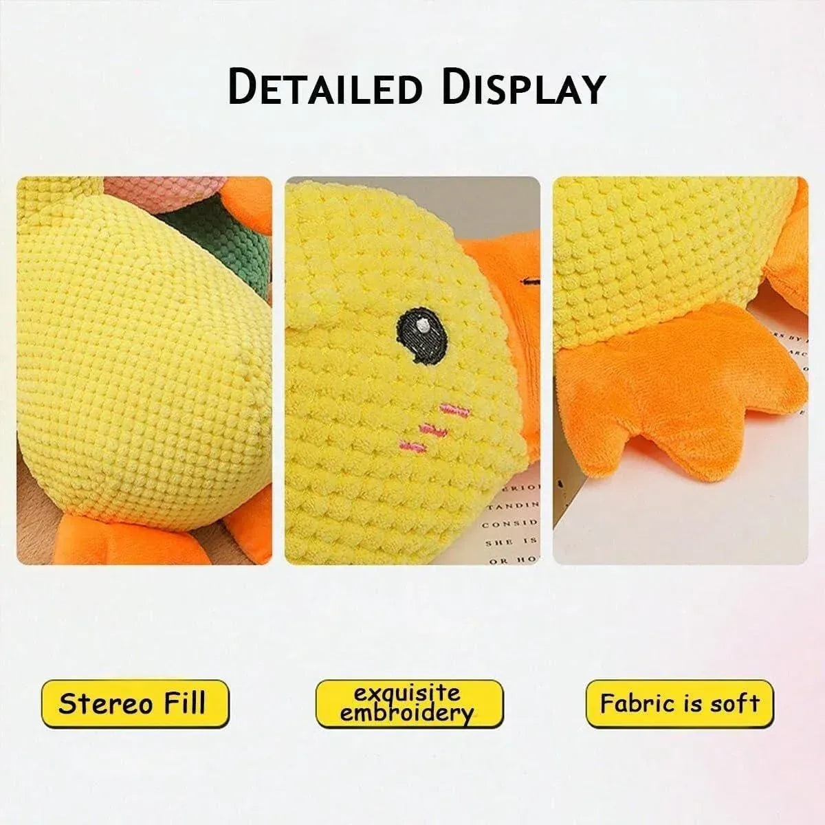 Spud Jax Petshop Plush Cartoon Duck Dog Toy Interactive Squeaky Pet Toy Durable Fun Chew Toy - Green Plush Cartoon Duck Dog Toy Interactive Squeaky Pet Toy Durable Fun Chew Toy - Green Pet Care > Dog Supplies > Dog Apparel