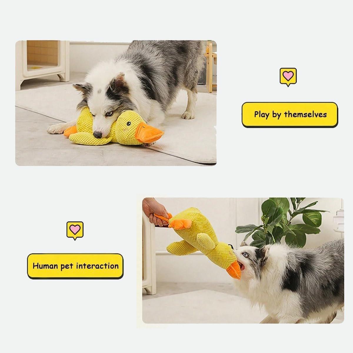 Spud Jax Petshop Plush Cartoon Duck Dog Toy Interactive Squeaky Pet Toy Durable Fun Chew Toy - Yellow Plush Cartoon Duck Dog Toy Interactive Squeaky Pet Toy Durable Fun Chew Toy - Yellow Pet Care > Dog Supplies > Dog Apparel