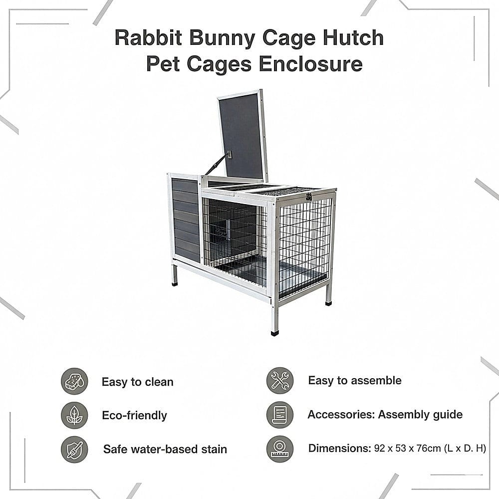 Spud Jax Petshop Rabbit Bunny Cage Hutch Pet Cages Enclosure Rabbit Bunny Cage Hutch Pet Cages Enclosure Pet Care
