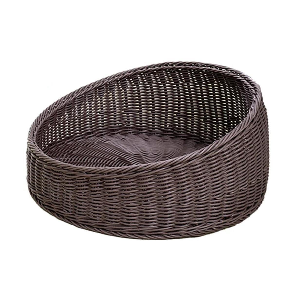 Spud Jax Petshop Rattan Cat Nest Four Seasons Open Cat House Summer Bed for Cats Pet Supplies - Coffee Rattan Cat Nest Four Seasons Open Cat House Summer Bed for Cats Pet Supplies - Coffee Pet Care > Cat Supplies > Cat Furniture