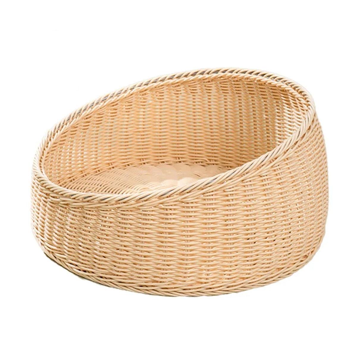 Spud Jax Petshop Rattan Cat Nest Four Seasons Open Cat House Summer Bed for Cats Pet Supplies - Green Rattan Cat Nest Four Seasons Open Cat House Summer Bed for Cats Pet Supplies - Green Pet Care > Cat Supplies > Cat Furniture