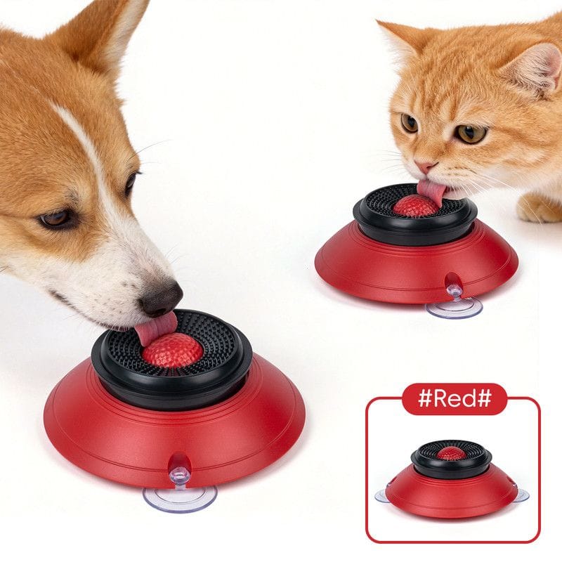 Spud Jax Petshop Slow Feeder Lick Bowl, Universal for Cats and Dogs, a Fun and Stimulating Feeding Tool - Red Slow Feeder Lick Bowl, Universal for Cats and Dogs, a Fun and Stimulating Feeding Tool - Red Pet Care > Dog Supplies > Dog Bowls, Feeders &amp; Waterers